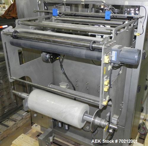 Used Weighpack Systems XPDIUS XP1200 Vertical Form Fill and Seal Machine. All Stainless Steel construction. Intermittent motion system is capable of speeds up to 90 bags per minute. Bag size range: w...