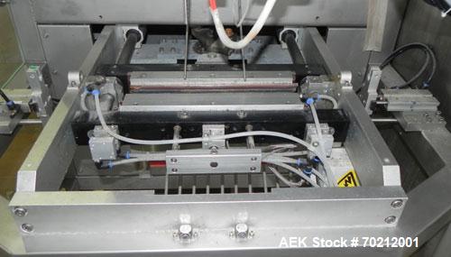 Used Weighpack Systems XPDIUS XP1200 Vertical Form Fill and Seal Machine. All Stainless Steel construction. Intermittent motion system is capable of speeds up to 90 bags per minute. Bag size range: w...