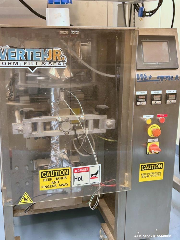 Used Weighpack Vertek Jr. VFFS Machine with Combiscale – Pillow Pouch, Gas Flush, 30 CPM