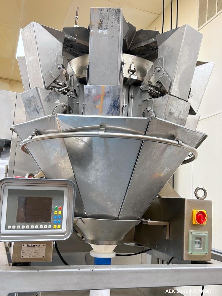 Used Weighpack Vertek Jr. VFFS Machine with Combiscale – Pillow Pouch, Gas Flush, 30 CPM