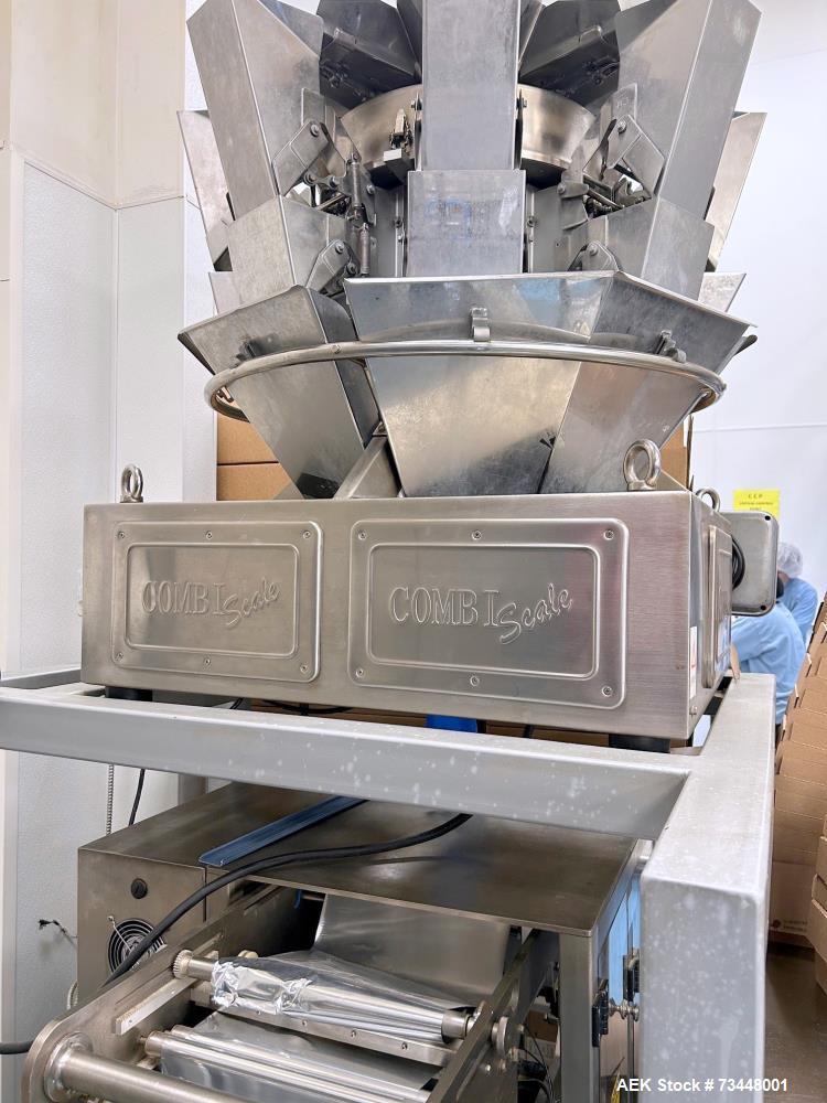 Used Weighpack Vertek Jr. VFFS Machine with Combiscale – Pillow Pouch, Gas Flush, 30 CPM