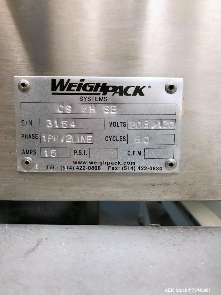 Used Weighpack Vertek Jr. VFFS Machine with Combiscale – Pillow Pouch, Gas Flush, 30 CPM