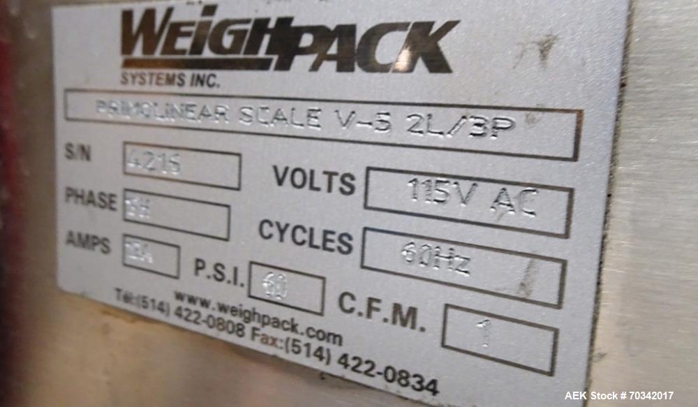 Used WeighPack PrimoLinear Scale Model V-5 2L/3P Weigh Filler