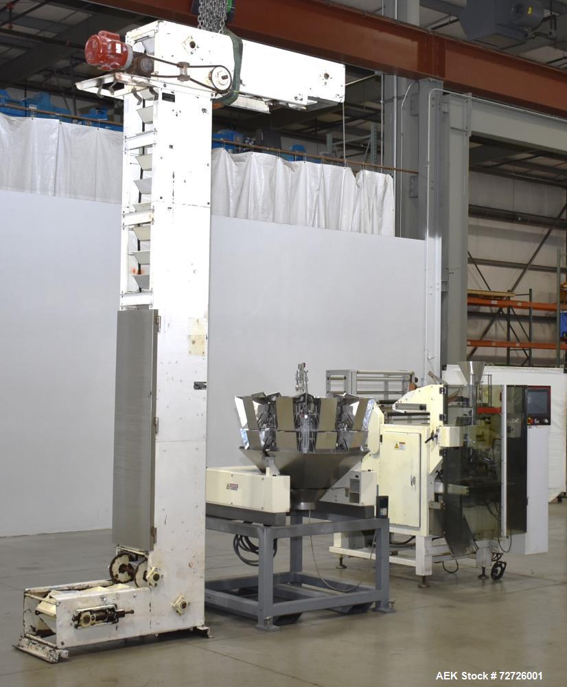 Used Kliklok Woodman Polaris II VFFS Bagmaker with Yamato Scale & Elevator