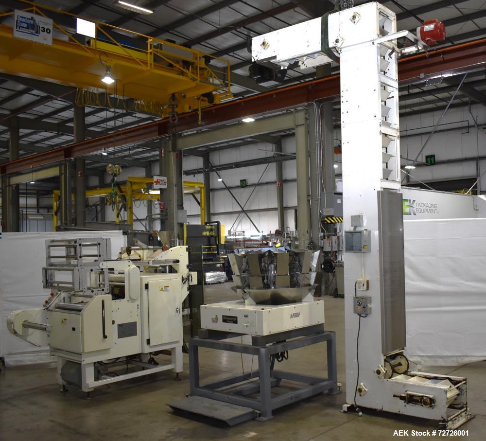 Used Kliklok Woodman Polaris II VFFS Bagmaker with Yamato Scale & Elevator