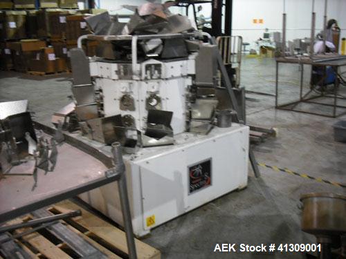 Used Woodman Quasar and Spectra vertical scale and bagger. Mezzanine and vibrator stand.