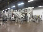Used Hayssen Model 300E Vertical form fill and seal packaging system. Complete line includes with Ishida 16 head dimpled/embossed bucket scale  , Allen-Bradley Compact Logix L31 controls,  mild steel...