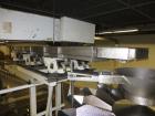 Used Hayssen Ultima Ultra 13-19HR Vertical form fill and seal packaging system. Complete line includes with Ishida 14 head  dimpled/embossed bucket scale and mild steel platform, Allen Bradley SLC 5/...