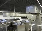 Used Matrix Packaging  Model  201318R  Vertical form fill and seal packaging system. Complete line includes Yamato Adw-714sv scale  dimpled/embossed bucket scale and  Allen-Bradley Micrologix 1500 an...