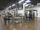 Used Matrix Mercury Model  2840R Vertical form fill and seal packaging system. Complete line includes with Yamato Zigma Series 10 head  dimpled/embossed bucket scale , Has mild steel platform, hot st...