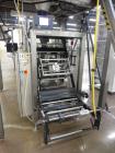 Used Matrix Mercury Model  2840R Vertical form fill and seal packaging system. Complete line includes with Yamato Zigma Series 10 head  dimpled/embossed bucket scale , Has mild steel platform, hot st...