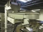 Used Matrix Mercury Model  2840R Vertical form fill and seal packaging system. Complete line includes with Yamato Zigma Series 10 head  dimpled/embossed bucket scale , Has mild steel platform, hot st...