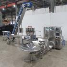 Matrix Packaging Morpheus MVC-300 Continuous Motion Washdown Bagger with Yamato 14-Head Dimpled Bucket Scale, Infeed & Turntable