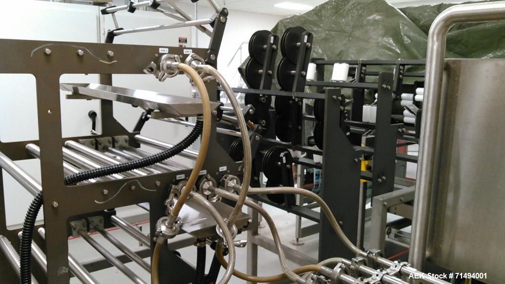 Used Circle Packaging Single Fold Horizonal Towelette Form, Fill and Seal Machine; Model H22S. Product flow from right to left while facing the seal head. Unfolded dimensions 7.5" wide x 6.5" long. F...