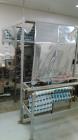 Used Circle Packaging Single Fold Horizonal Towelette Form, Fill and Seal Machine; Model H22S. Product flow from right to left while facing the seal head. Unfolded dimensions 7.5