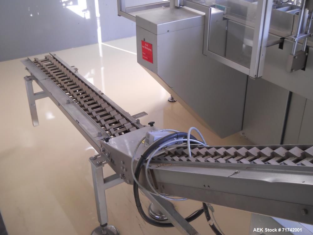 Used Aranow, Model Araform 6 Stick Pack Machine with Enflex Cartoner.