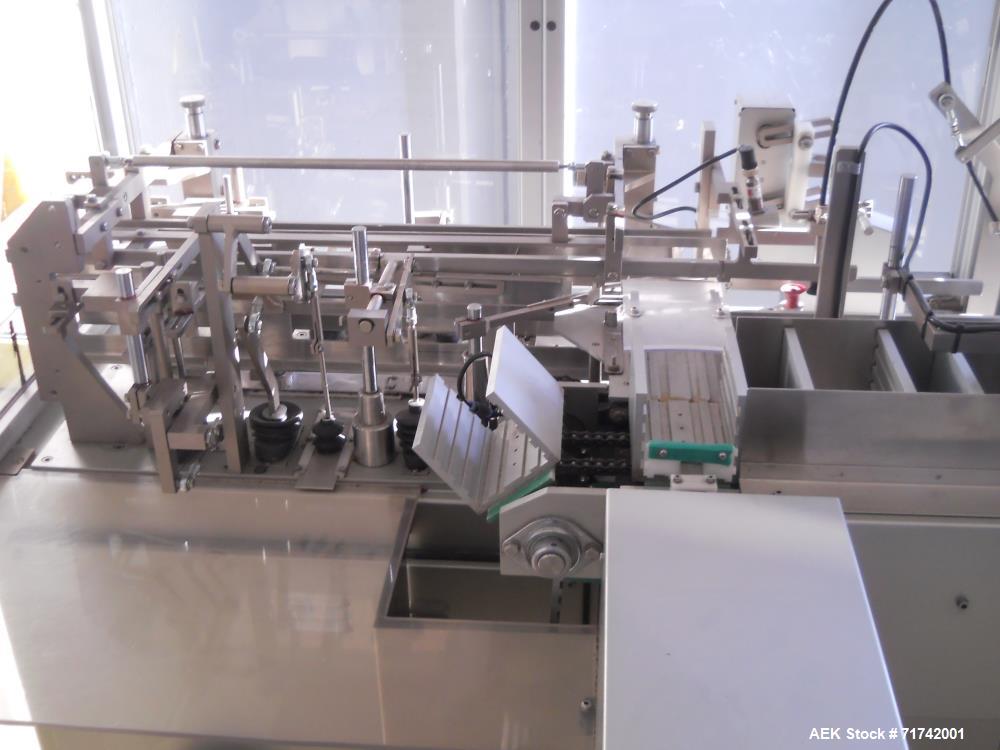 Used Aranow, Model Araform 6 Stick Pack Machine with Enflex Cartoner.