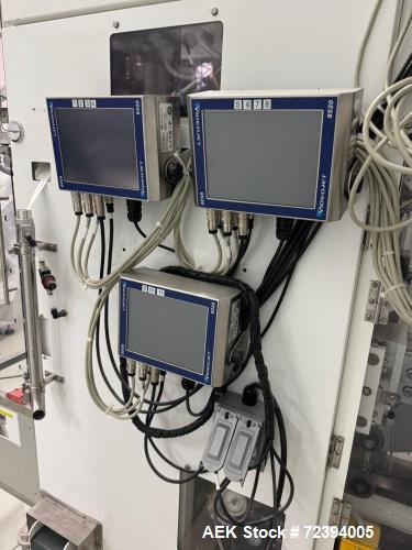 Used Sanko FC-1000 11-Lane Stick Pack Vertical Form Fill Seal Machine with Volumetric Feeder & Checkweigher