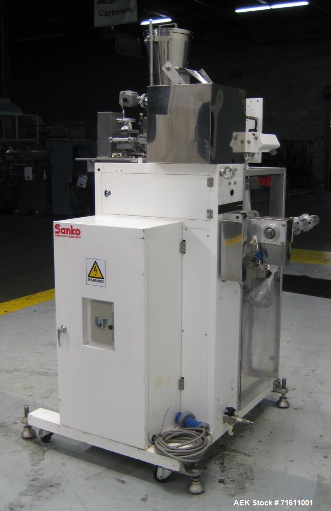 Used Sanko Model FC-80 Single Lane Vertical Stick Pack Machine
