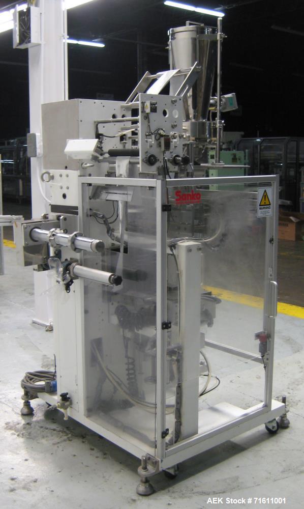 Used Sanko Model FC-80 Single Lane Vertical Stick Pack Machine