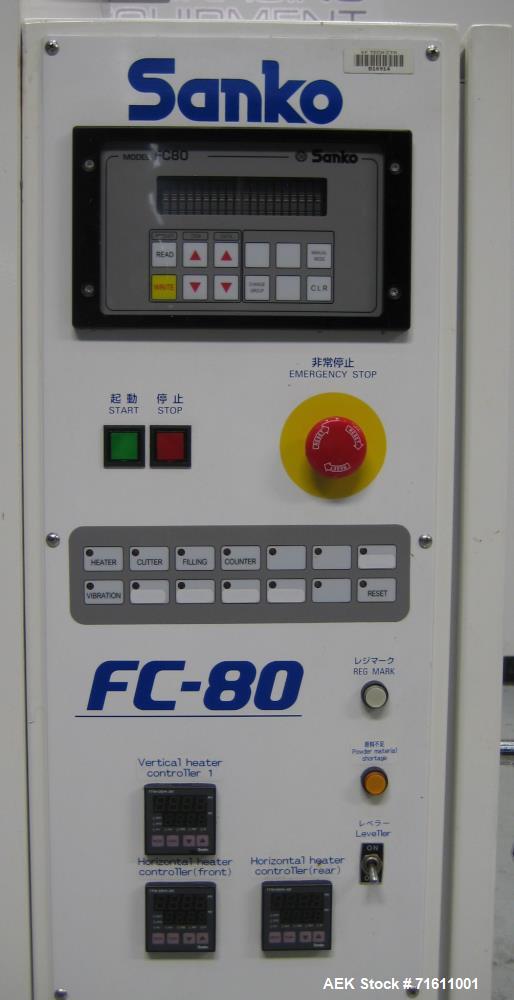Used Sanko Model FC-80 Single Lane Vertical Stick Pack Machine