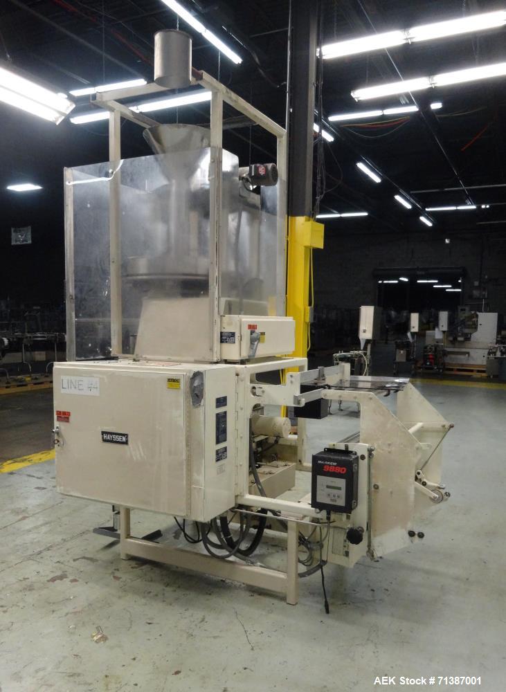 Used Hayssen Ultima Model 95-16 HR Vertical Form Fill Seal Machine
