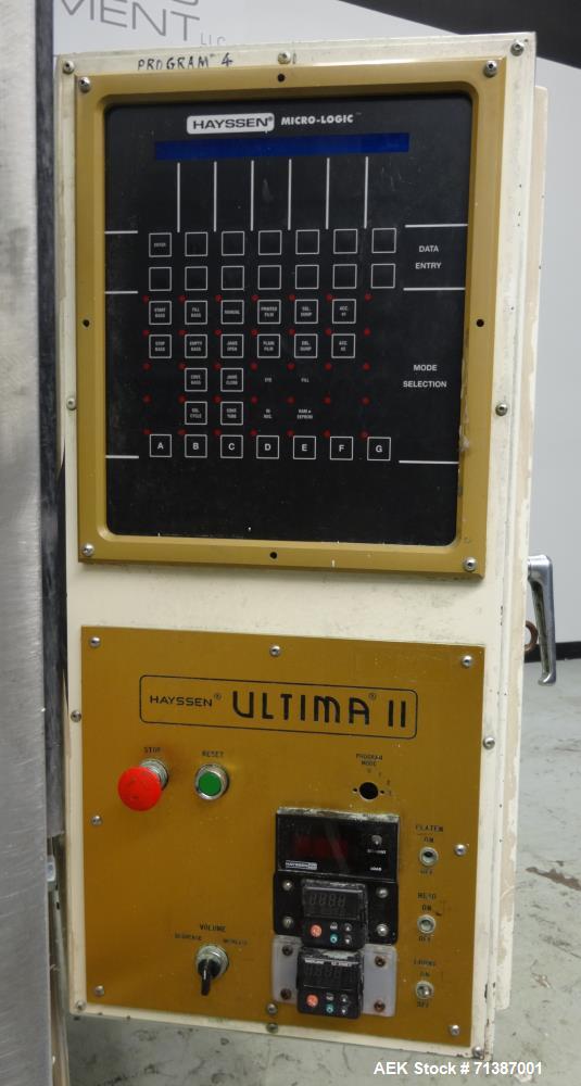 Used Hayssen Ultima Model 95-16 HR Vertical Form Fill Seal Machine