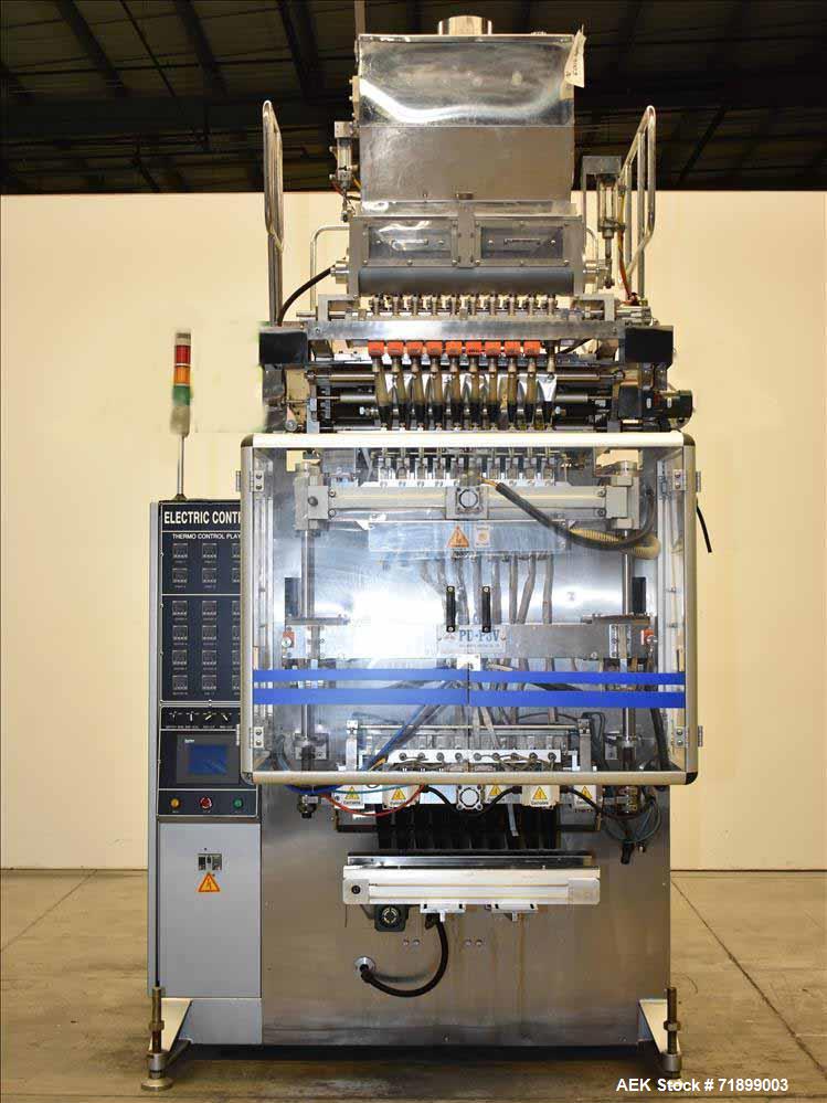 Used Handok Stick Pack Machine, Model PD-P3V 10 Lane, 23mm