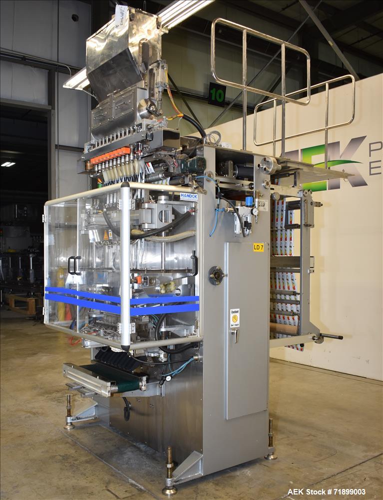 Used Handok Stick Pack Machine, Model PD-P3V 10 Lane, 23mm