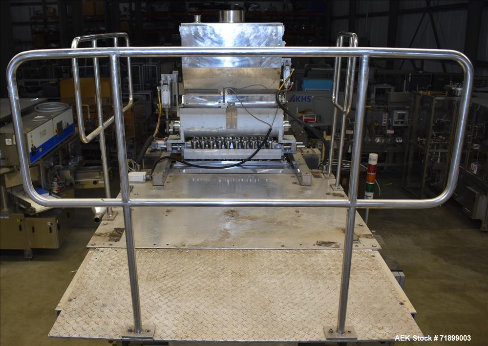 Used Handok Stick Pack Machine, Model PD-P3V 10 Lane, 23mm