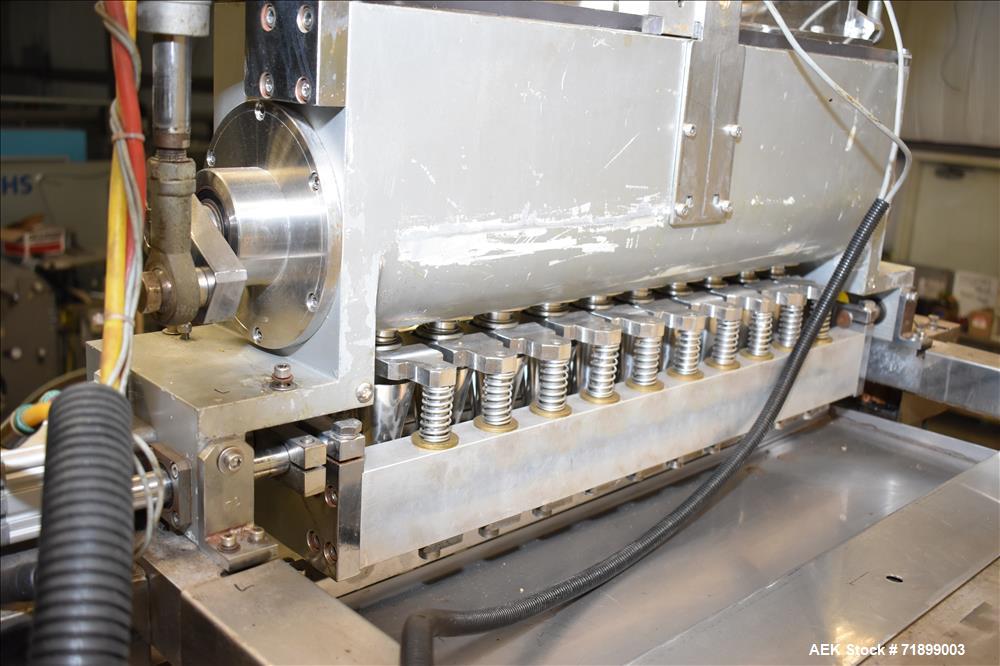 Used Handok Stick Pack Machine, Model PD-P3V 10 Lane, 23mm