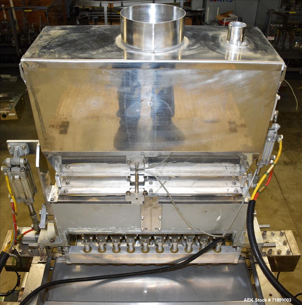Used Handok Stick Pack Machine, Model PD-P3V 10 Lane, 23mm