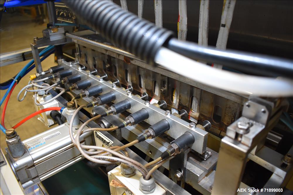Used Handok Stick Pack Machine, Model PD-P3V 10 Lane, 23mm