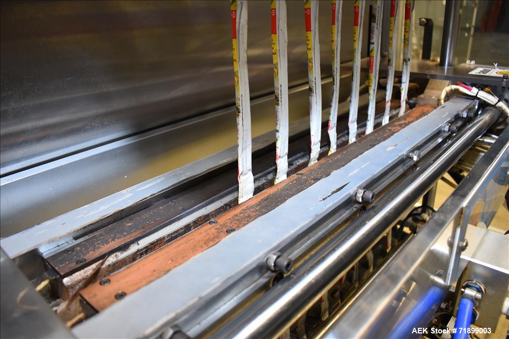 Used Handok Stick Pack Machine, Model PD-P3V 10 Lane, 23mm