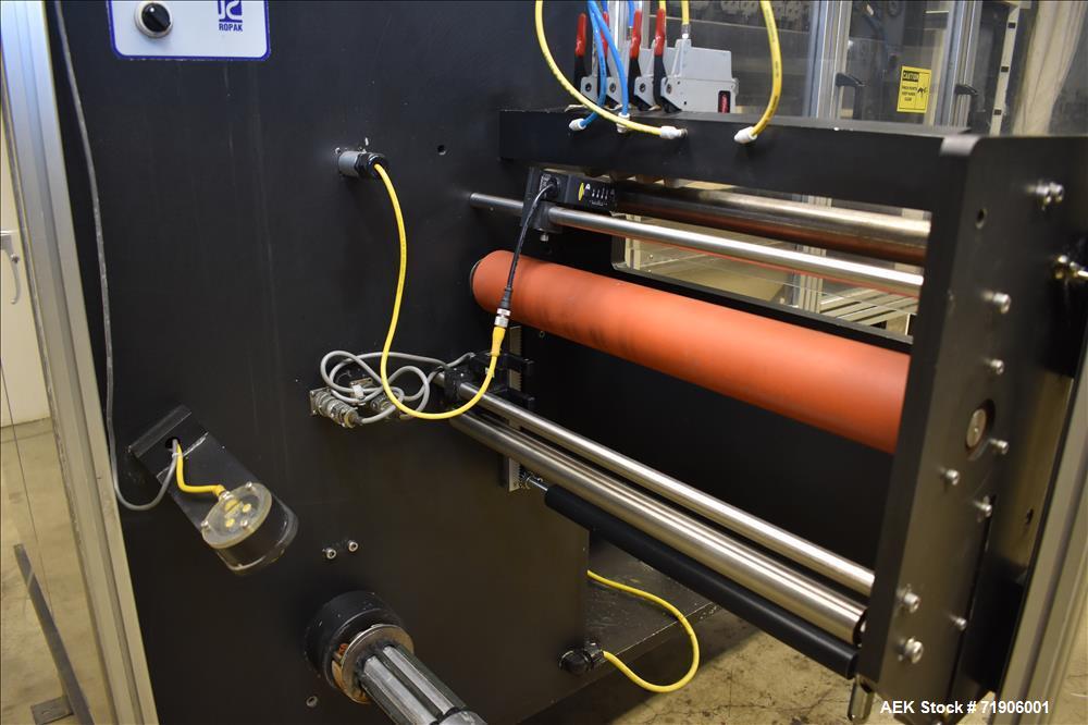Used Ropak Model Stikpak, 5 Lane Vertical Stickpack Form Fill Seal Machine.