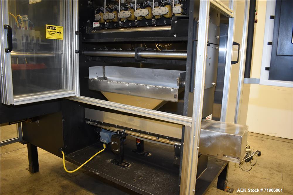 Used Ropak Model Stikpak, 5 Lane Vertical Stickpack Form Fill Seal Machine.