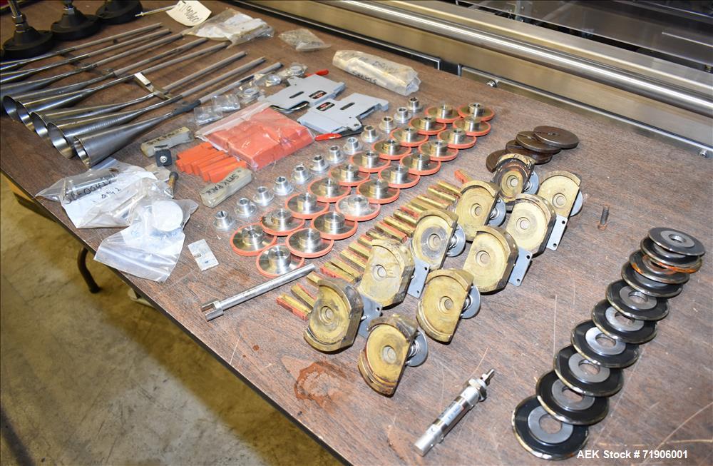 Used Ropak Model Stikpak, 5 Lane Vertical Stickpack Form Fill Seal Machine.