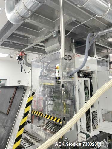 Used Sanko Model FC-1000 Stick Pack Vertical Form Fill Seal machine with Volumetric Feeder. Capable of speeds from 20 - 100 Cycles per minute per lane. Currently set up with 11 lanes on 23mm stick pa...