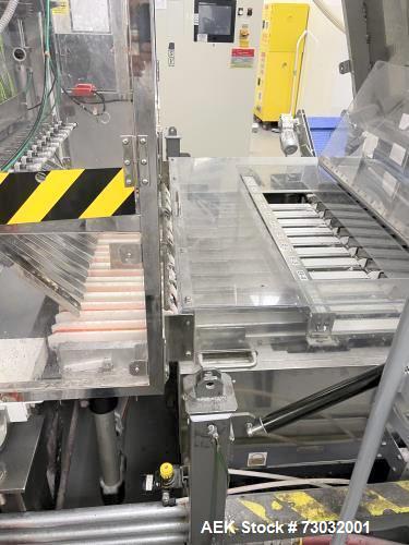 Used Sanko Model FC-1000 Stick Pack Vertical Form Fill Seal machine with Volumetric Feeder. Capable of speeds from 20 - 100 Cycles per minute per lane. Currently set up with 11 lanes on 23mm stick pa...