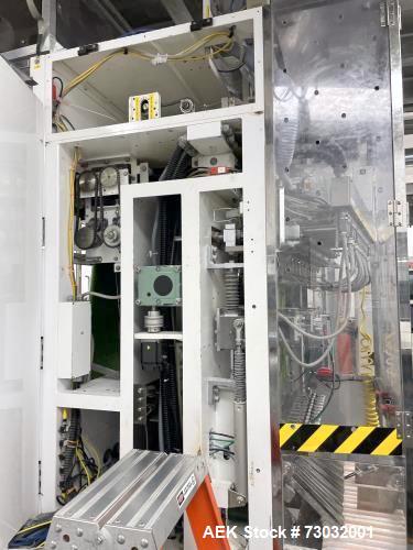 Used Sanko Model FC-1000 Stick Pack Vertical Form Fill Seal machine with Volumetric Feeder. Capable of speeds from 20 - 100 Cycles per minute per lane. Currently set up with 11 lanes on 23mm stick pa...