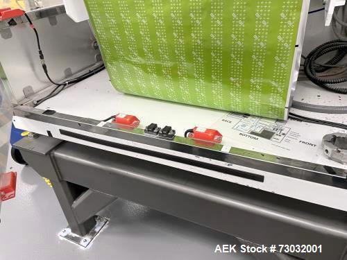 Used Sanko Model FC-1000 Stick Pack Vertical Form Fill Seal machine with Volumetric Feeder. Capable of speeds from 20 - 100 Cycles per minute per lane. Currently set up with 11 lanes on 23mm stick pa...