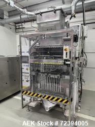 Used Sanko FC-1000 11-Lane Stick Pack Vertical Form Fill Seal Machine with Volumetric Feeder & Checkweigher