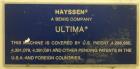 Used- Hayssen Ultima Model 95-16 HR Vertical Form Fill Seal Machine