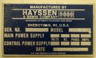 Used- Hayssen Ultima Model 95-16 HR Vertical Form Fill Seal Machine