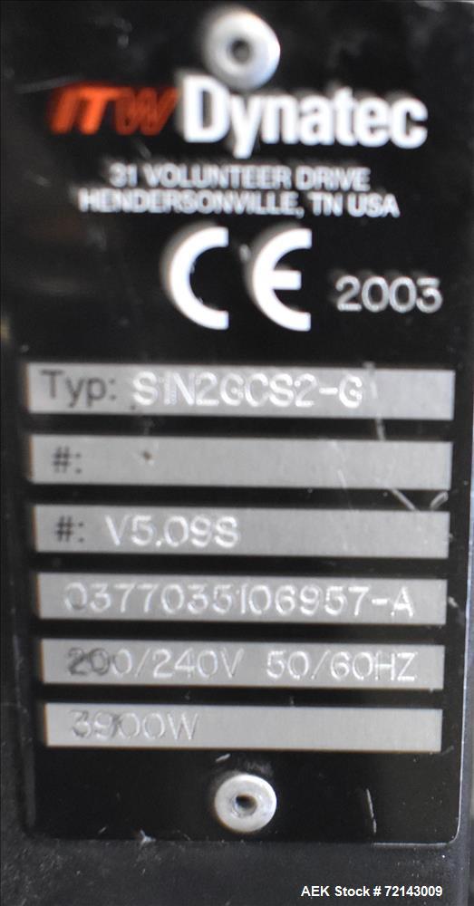 Used- ITW Dynatec hot Melt Glue Unit, Type No.: SIN23G523L.