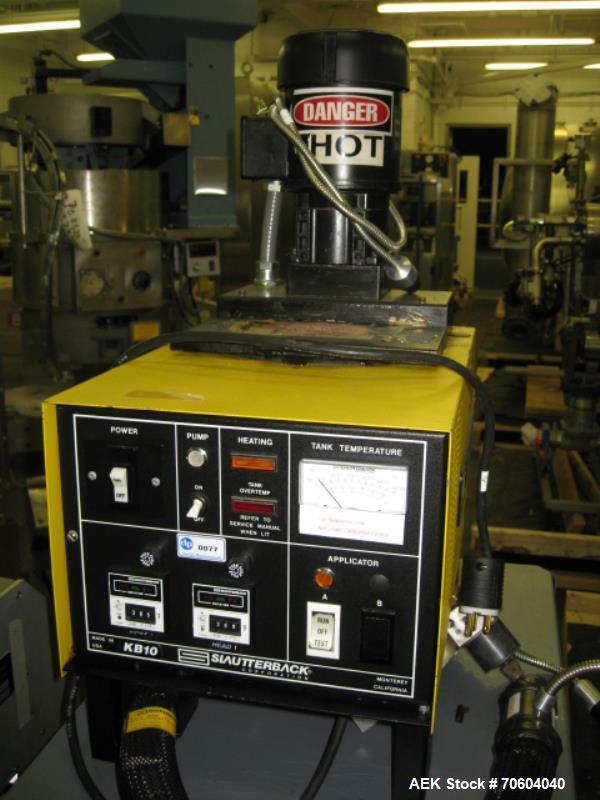 Used Slautterback Hot Melt Gluer, Model KB10H