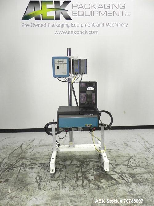 Used Nordson Series 3100 Hot Melt Glue System. System is complete with (1) Nordson PC40 pattern controller, (1) Nordson PS40 power supply, and (1) Nordson electric gun driver. Glue unit also has (1) ...