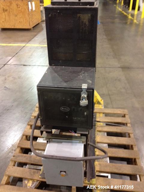 Used Nordson 3700 Hot Melt Glue Unit, 50/60 hz, 27 amp, maximum 1/3 watts. Maximum temperature range 450 deg F.