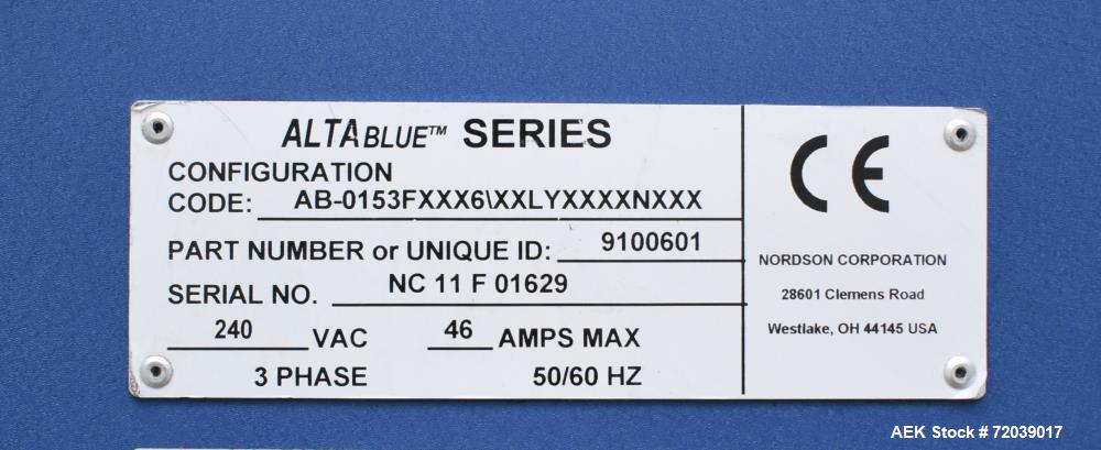 Nordson AltaBlue Series Adhesive 15 Liter Melter