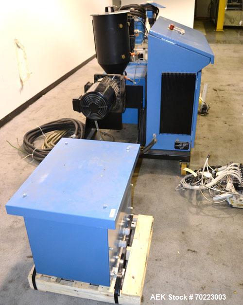Used Nordson Hot Melt Glue & Adhesive Melting System, Model EX20-1xPS01-1xPE20-1. Melt rates from 3 - 2500 KG/Hr or 7 - 5512 lbs/hr). Operating temperature: 20 - 300 degrees celcius or 68 to 572 degr...